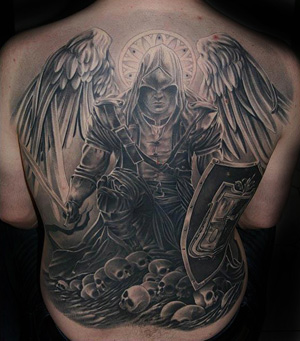 tatouage ange déchu