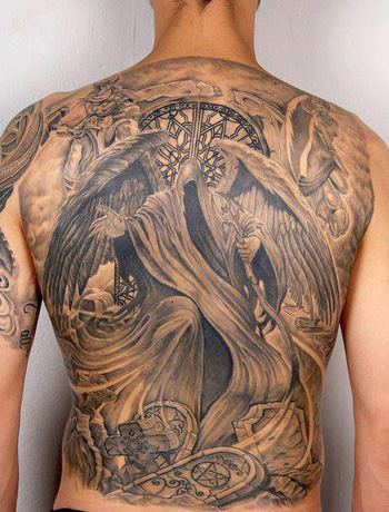 tatouage ange déchu