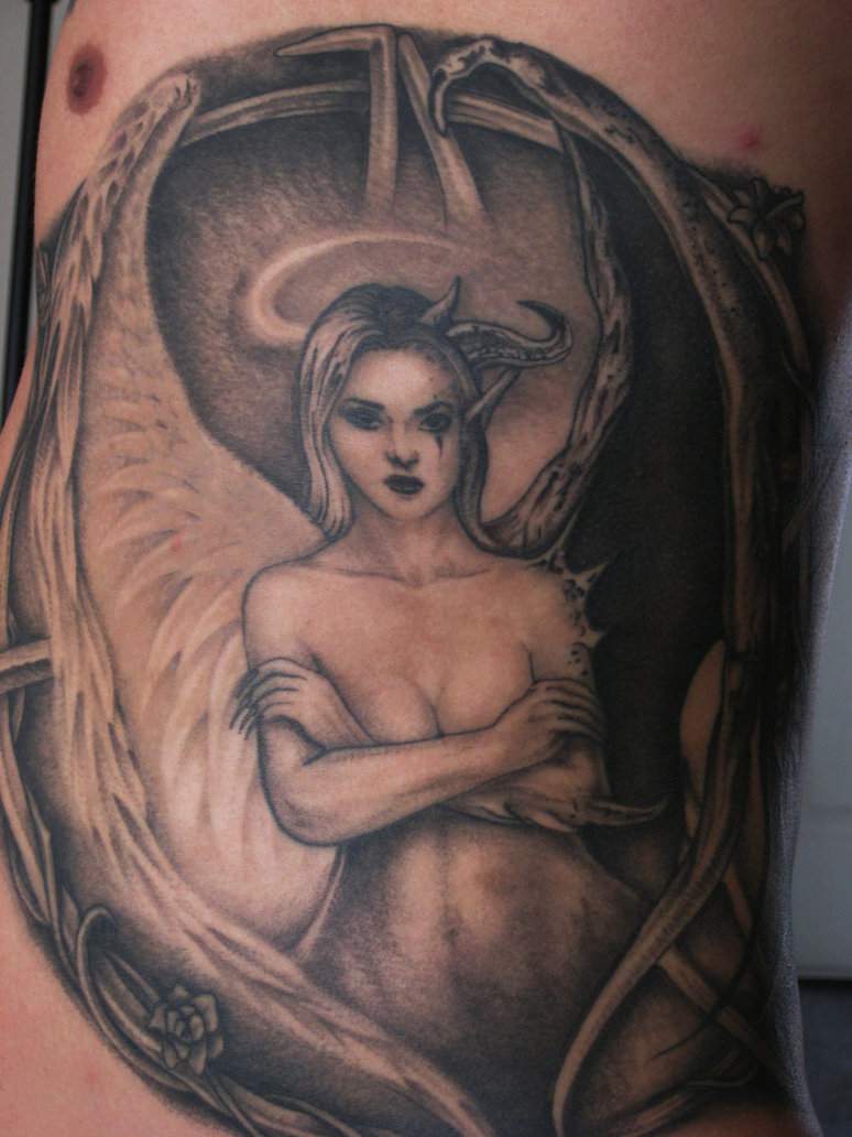 tatouage ange démon