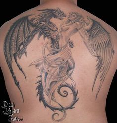 tatouage ange démon femme