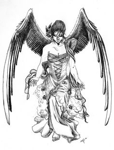 tatouage ange discret