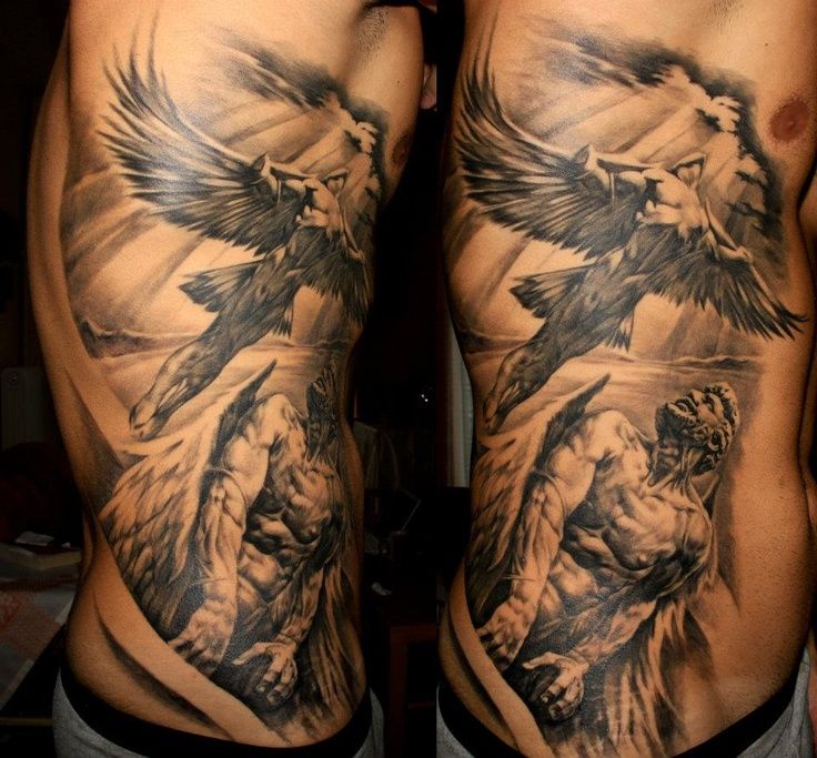 tatouage ange homme bras