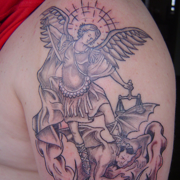 tatouage ange michael