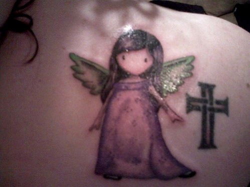 tatouage ange mignon
