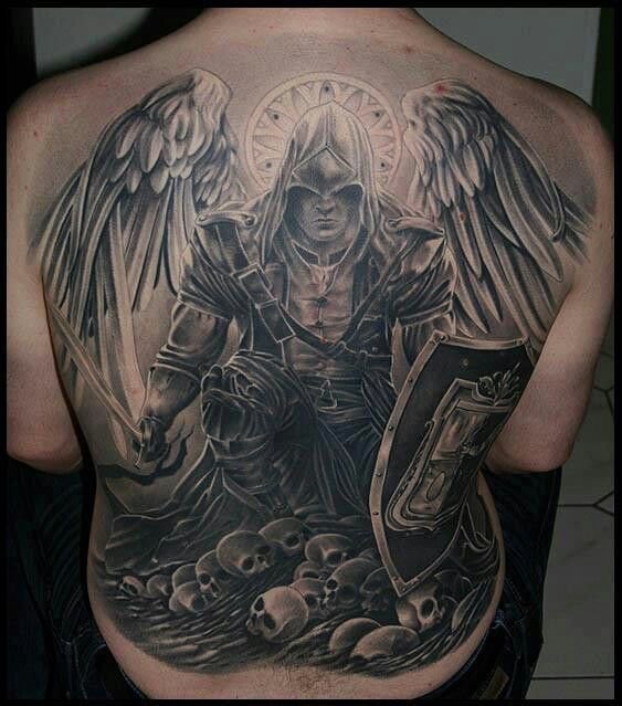 tatouage ange mort