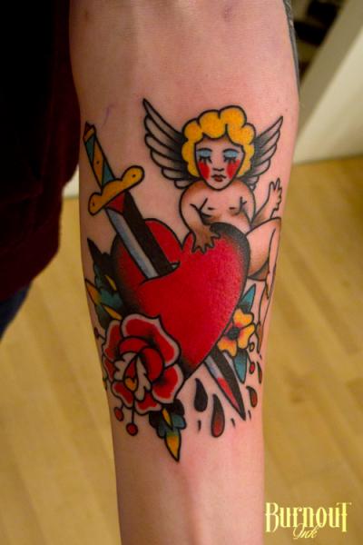 tatouage ange old school