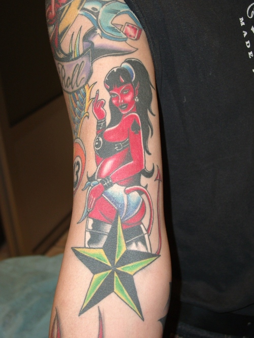 tatouage ange old school