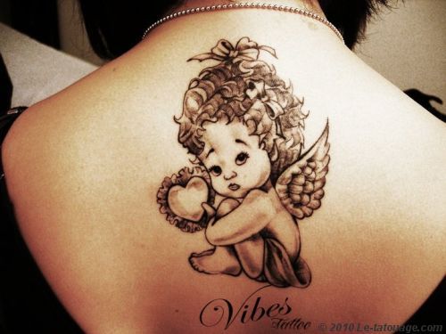 tatouage ange original