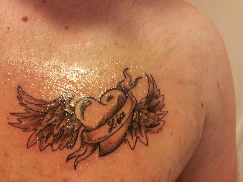 tatouage ange qui dort
