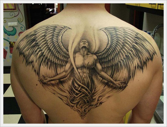 tatouage ange qui vole