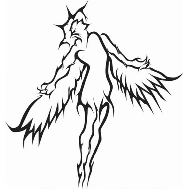 tatouage ange qui vole