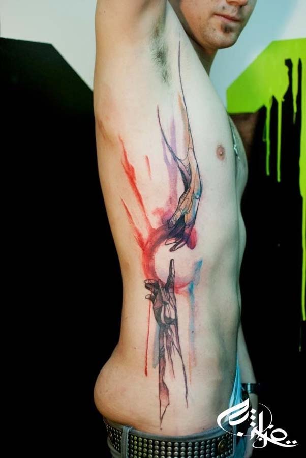 tatouage ange qui vole
