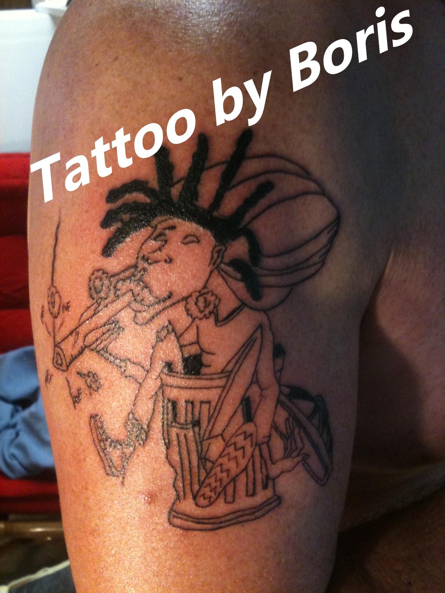 tatouage ange rasta