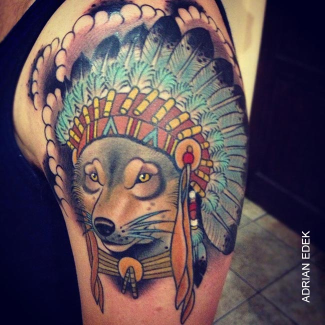 tatouage animaux indien