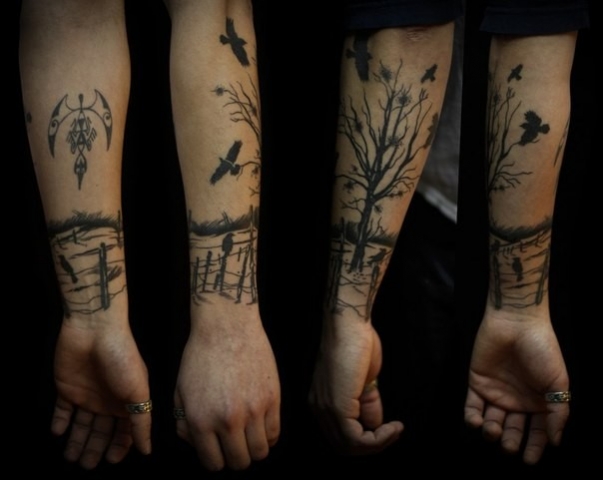 tatouage arbre de vie avant bras