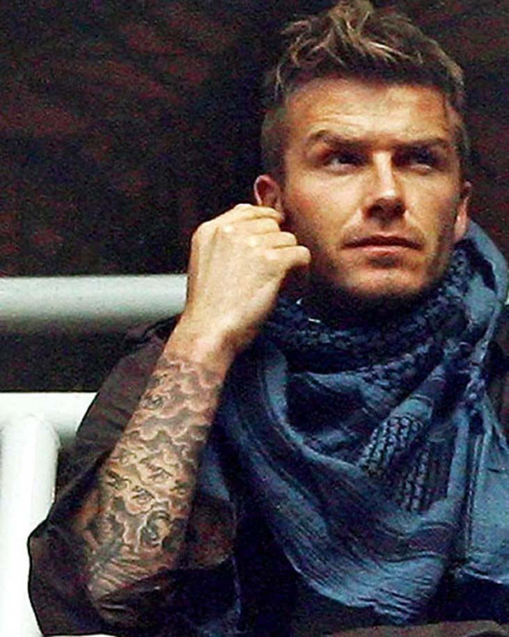 tatouage avant bras beckham