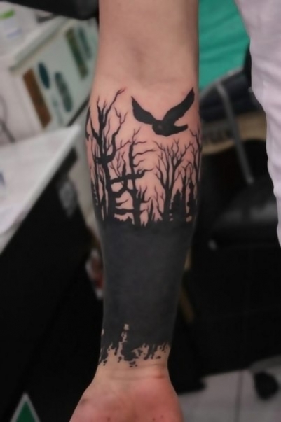 tatouage avant bras cercle