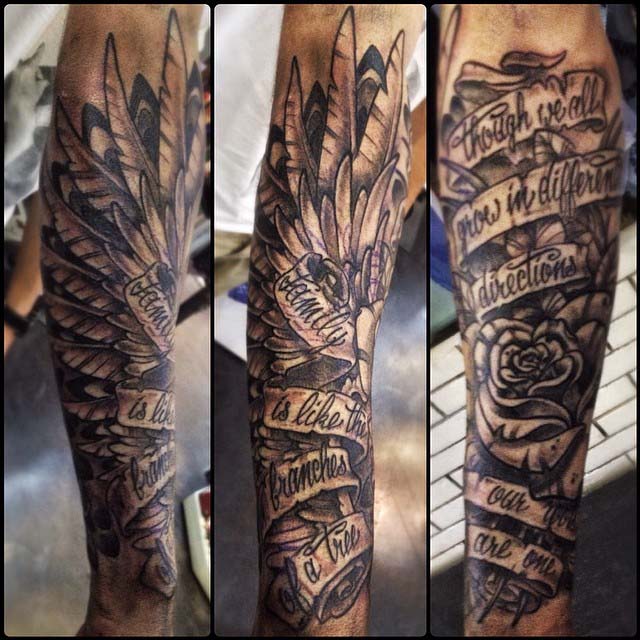 tatouage avant bras droit homme