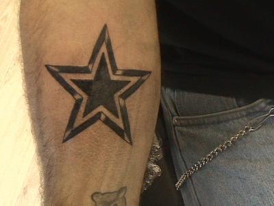 tatouage avant bras etoile homme