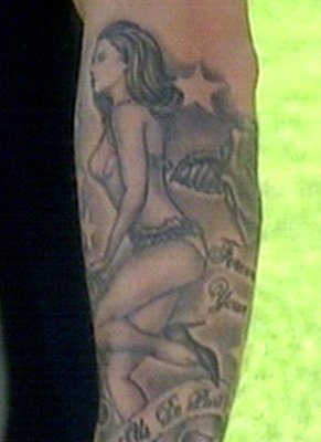 tatouage avant bras gauche david beckham