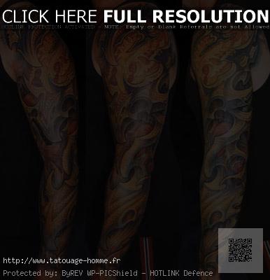 tatouage avant bras homme carpe koi