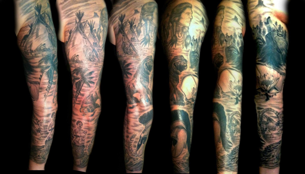 tatouage avant bras indien