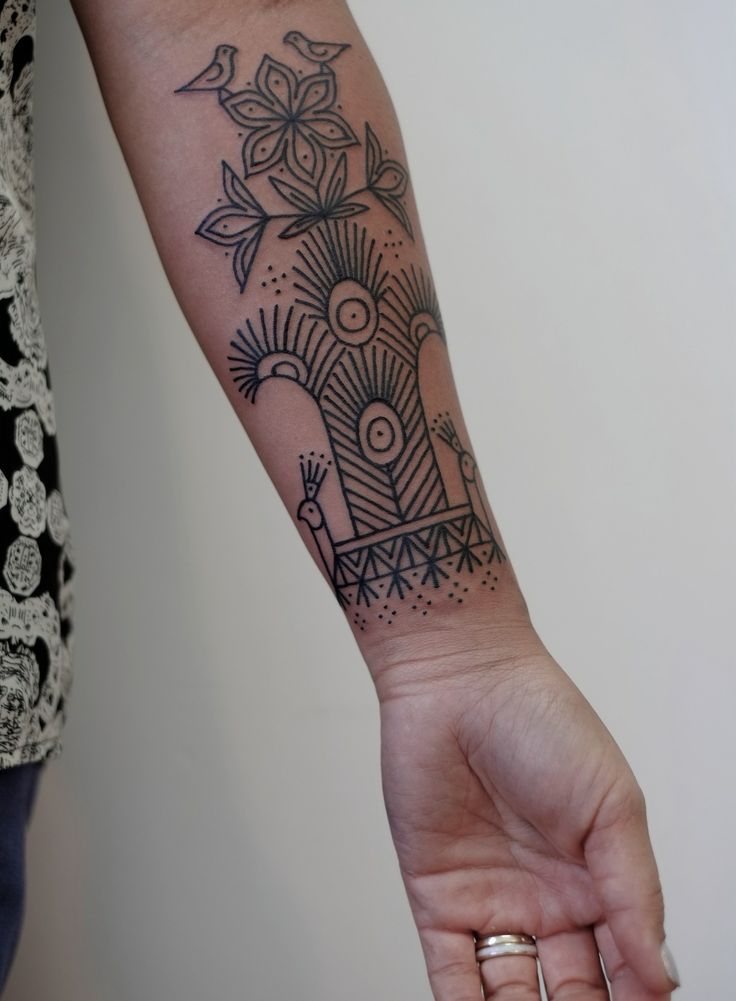 tatouage avant bras intérieur homme