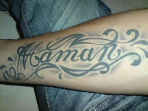 Tatouage avant bras maman
