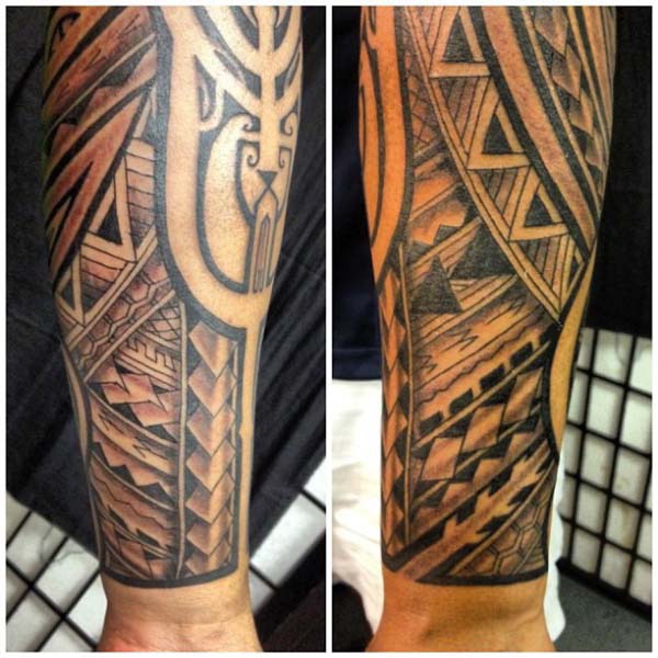 Tatouage avant bras marquisien