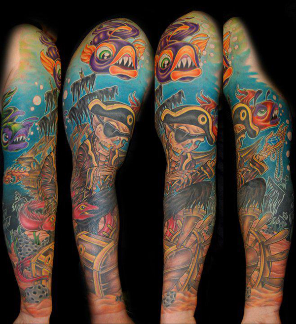 tatouage avant bras new school