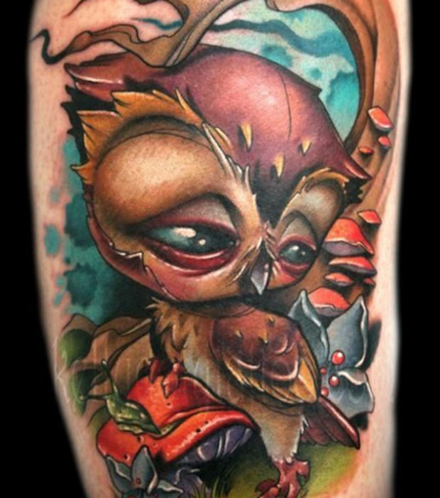 tatouage avant bras new school