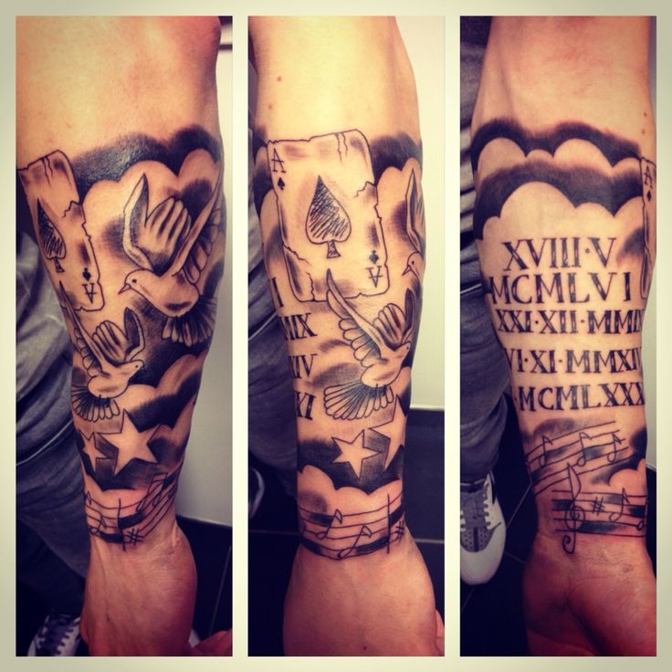 Tatouage avant bras nuage