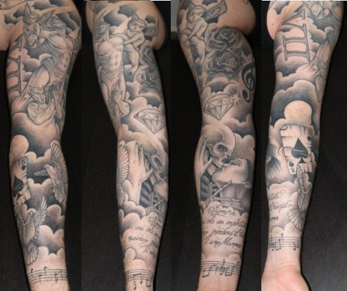 tatouage avant bras nuage