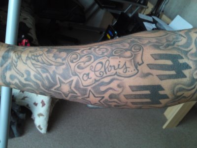 tatouage avant bras ombrage
