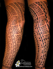 tatouage avant bras polynésien