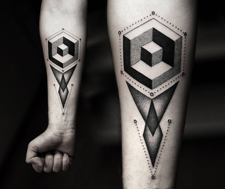 Tatouage avant bras stylé