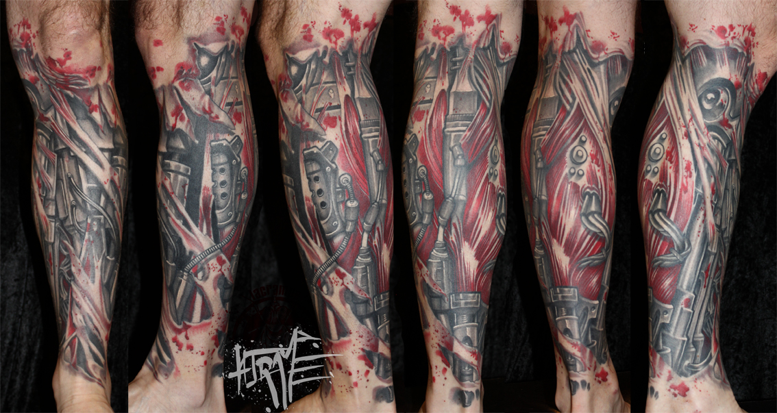 tatouage avant bras terminator