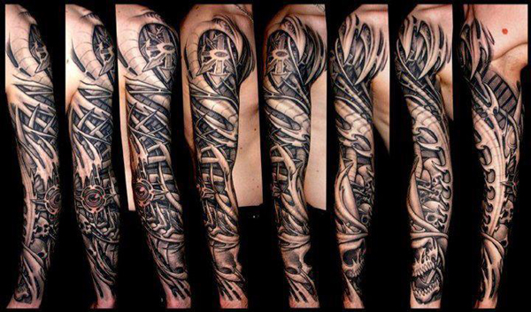 tatouage biomecanique dessin