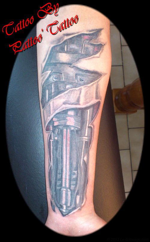 tatouage biomecanique genou