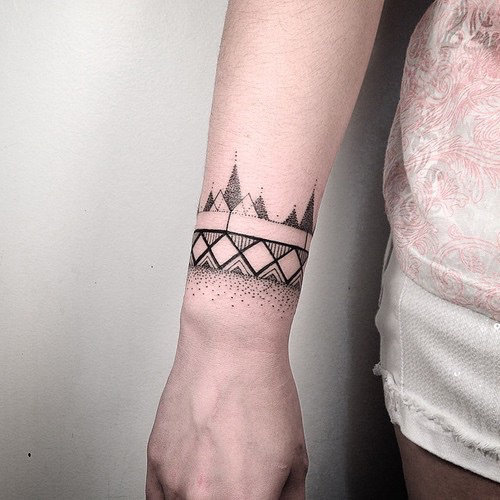 tatouage bracelet homme poignet