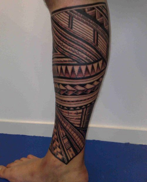 tatouage bracelet homme polynésien