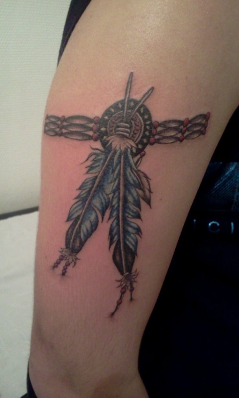 tatouage bracelet indien bras
