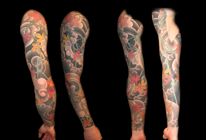 tatouage bras japonais