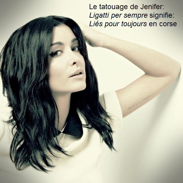 tatouage bras jenifer star academy