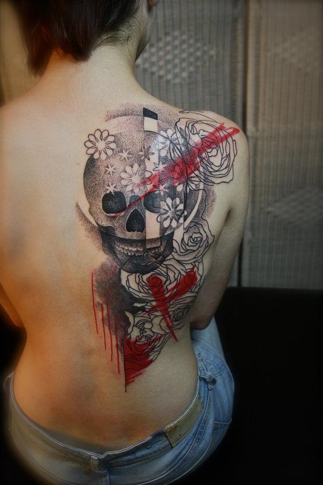 tatouage carpe koi omoplate