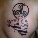 tatouage celtique hermine