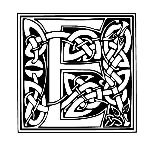 tatouage celtique lettre