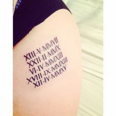 tatouage chiffre romain gothique