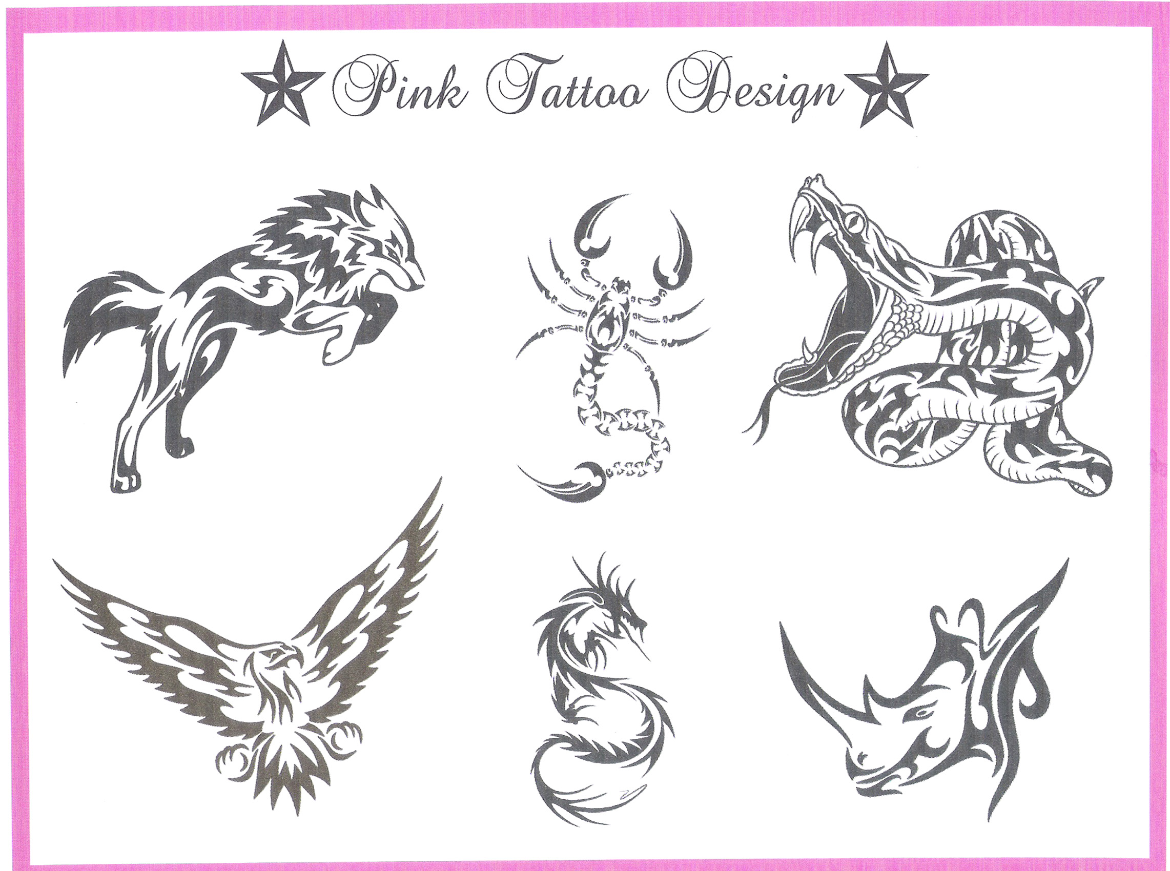 tatouage d'animaux tribal