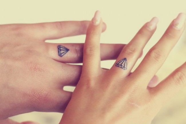tatouage discret doigt